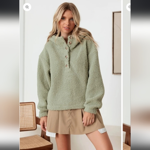 new in Jackets & Blazers - Sherpa Button Up Jacket